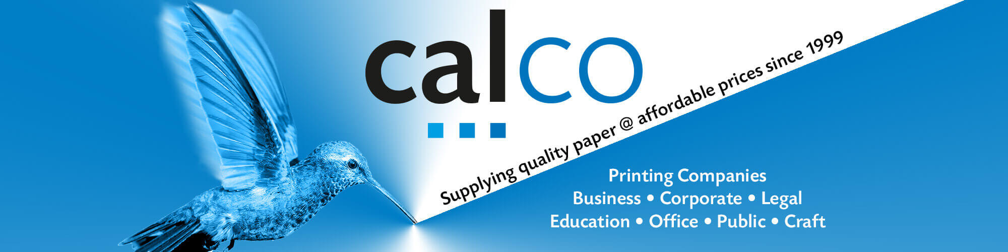 Calco banner Calco paper - Yorkshire to Cornwall
