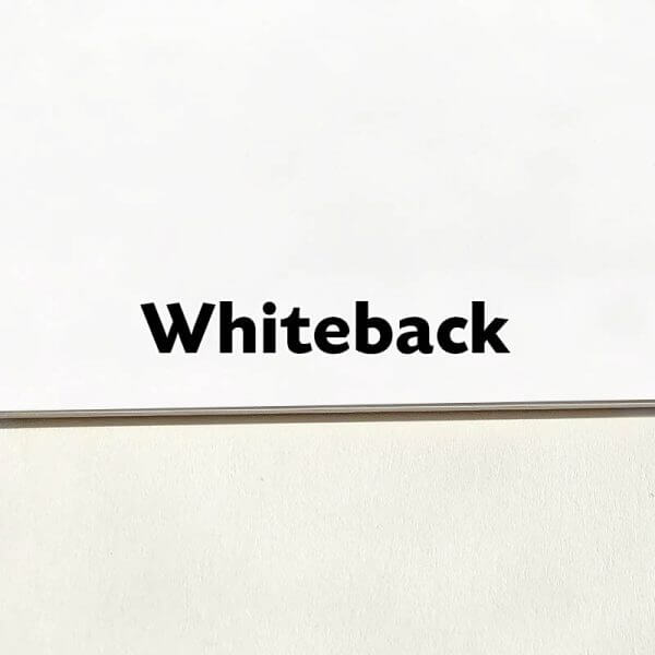1 Sided - Whiteback