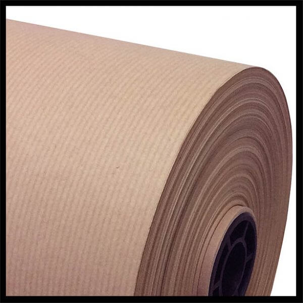 Pure Ribbed Kraft Paper Roll 90gm2